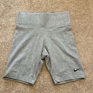 Nike Grey Cotton Biker Shorts